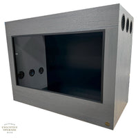4x2x3 Reptile enclosure featuring Executive Upgrade in Driftwood paired with insert style vents