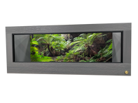 5-foot reptile enclosure featuring a Destination background with lush foliage and walking trail in the Blue Mountains Australia. 