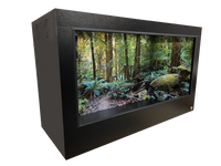 Reptile Enclosure Background featuring a beautiful 3-D Rainforest.