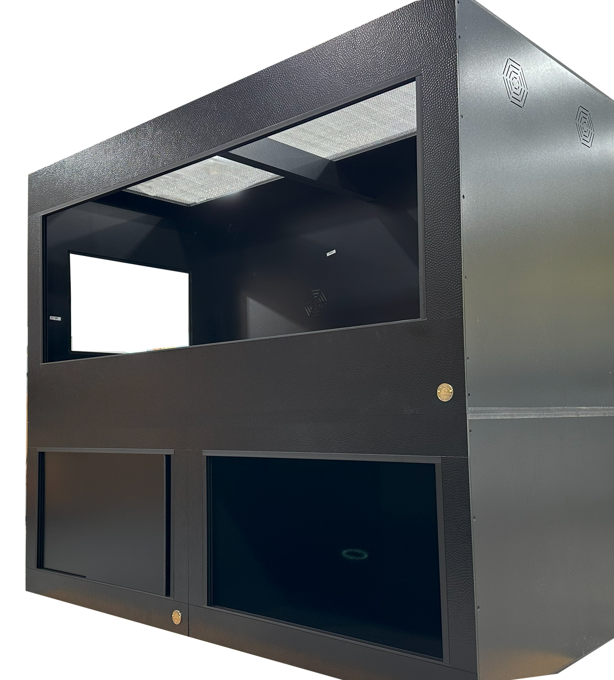 Black Dragon 6x3x3 HDPE /PVC Reptile Enclosure with Cabinet Stand.