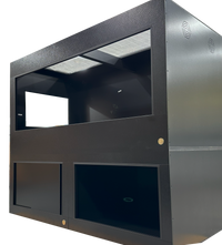Black Dragon 6x3x3 HDPE /PVC Reptile Enclosure with Cabinet Stand.