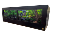 Large PVC & HDPE reptile enclosure 6x2x2 with Destination Backgrounds