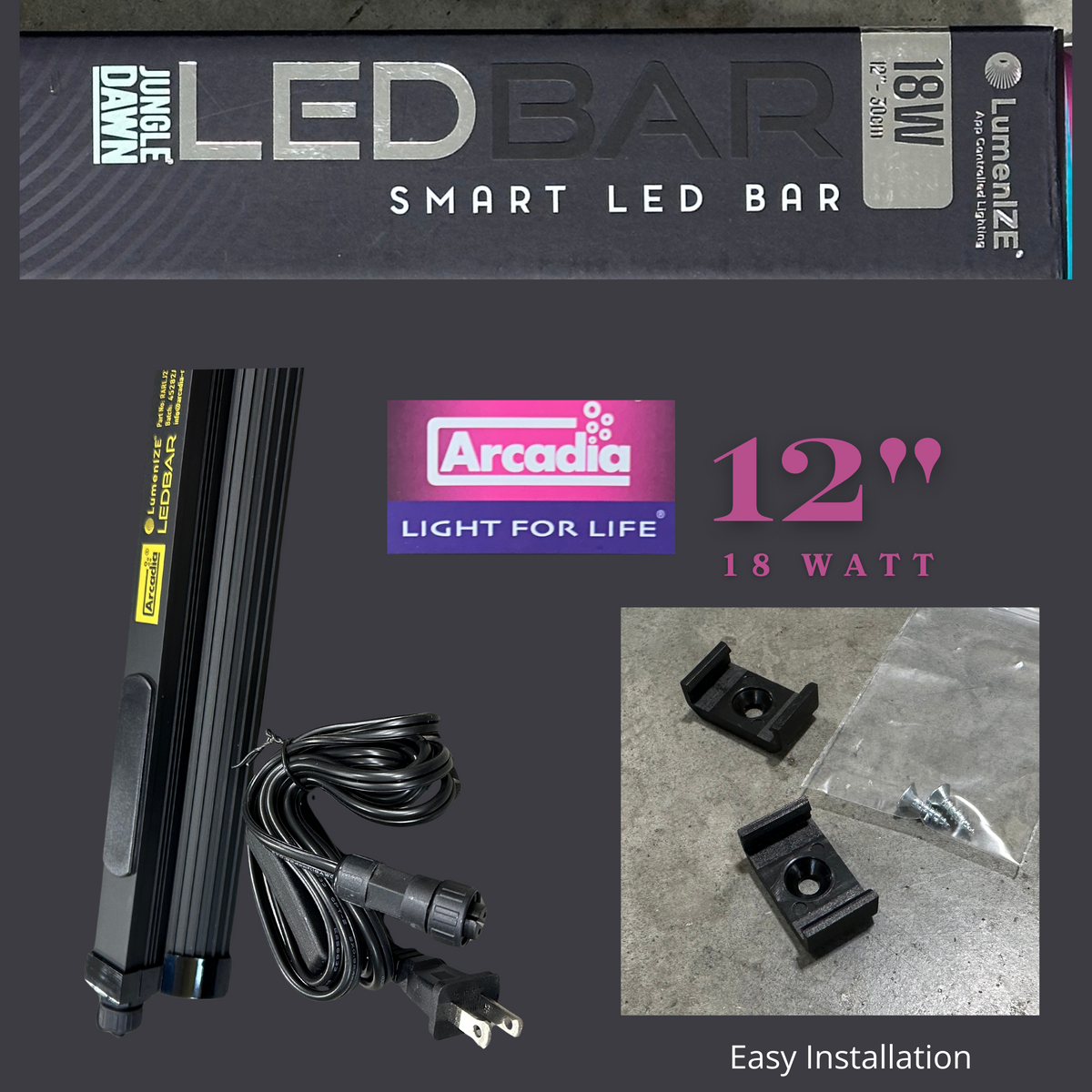Arcadia LumenIZE | Jungle Dawn LEDBAR |  12" (18W)