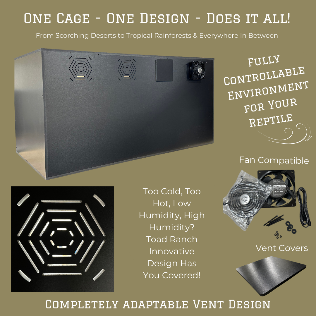 4'x2'x2.5' | Custom HDPE-PVC Reptile Enclosure | Luxury Reptile