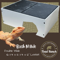 Bask-N-Hide | Reptile Basking Platform and Hide Box