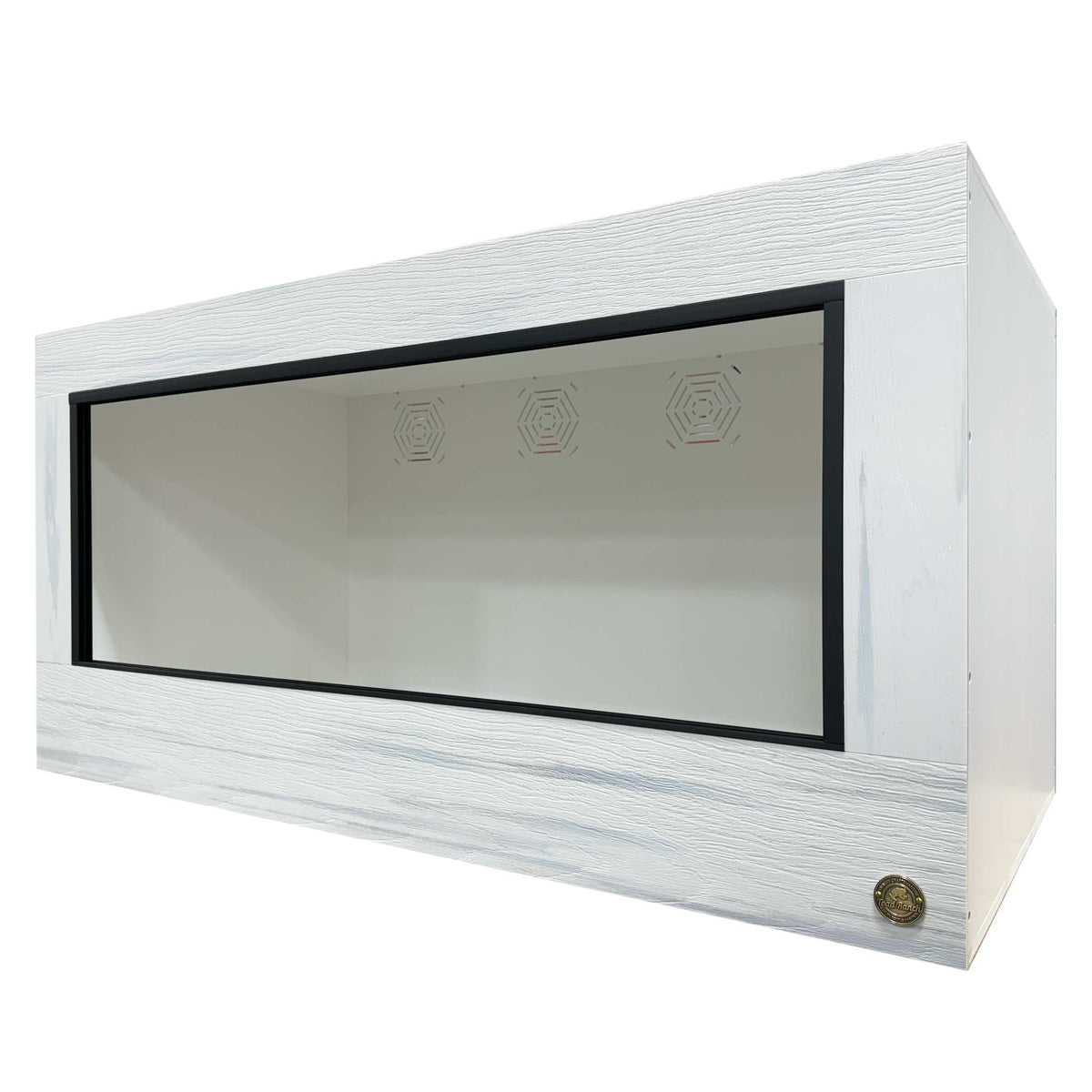 4' Reptile Cage with 3/4" thick HDPE Whitewash front frame paired with Sturdy 1/2" thick white PVC. With 6-inch lower front frame this reptile enclosure is bioactive ready.