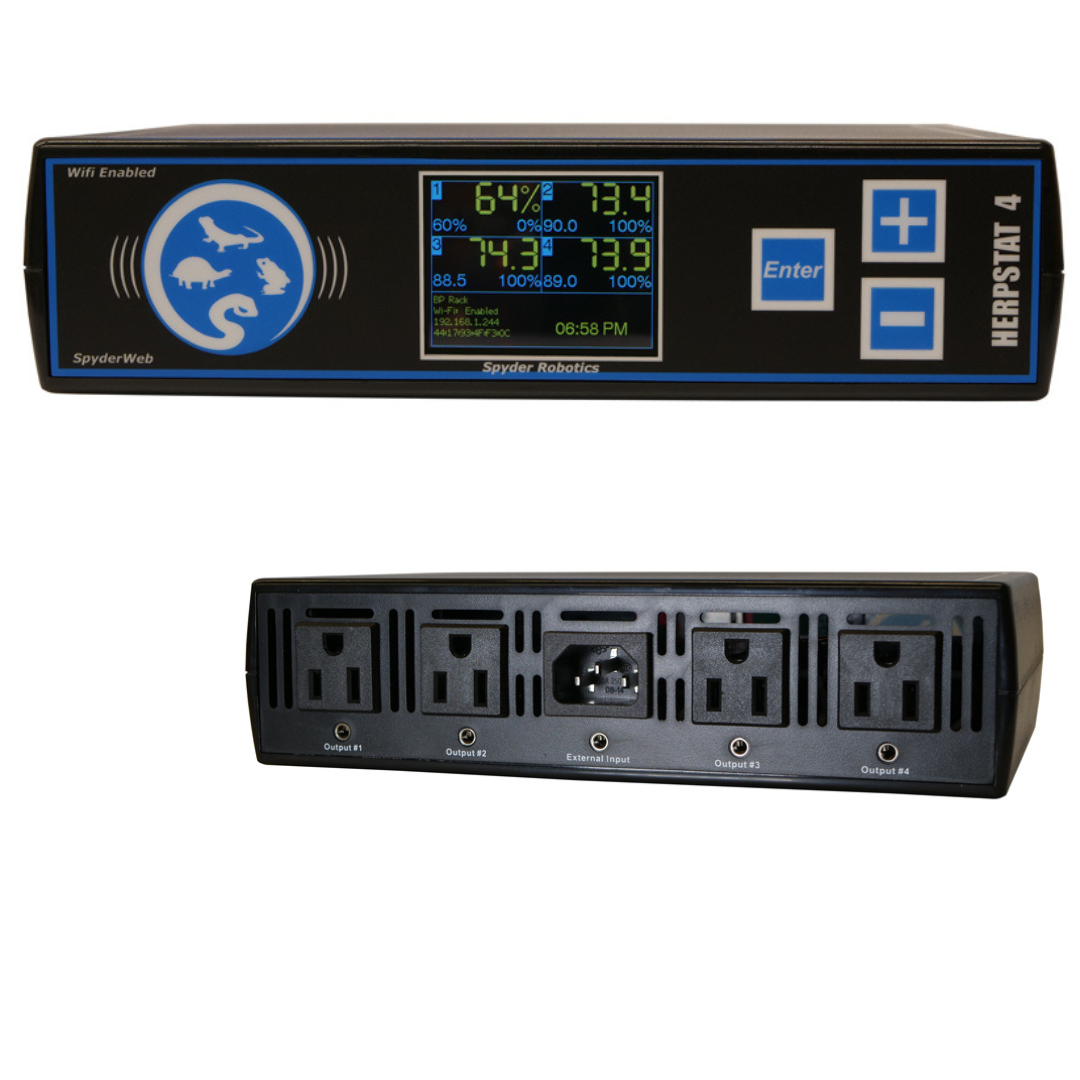 Herpstat 4 SpyderWeb | Reptile Heat, Light & Humidity Controller | Spyder Robotics