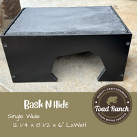 Bask-N-Hide | Reptile Basking Platform and Hide Box