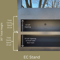 Reptile enclosure bookcase stand