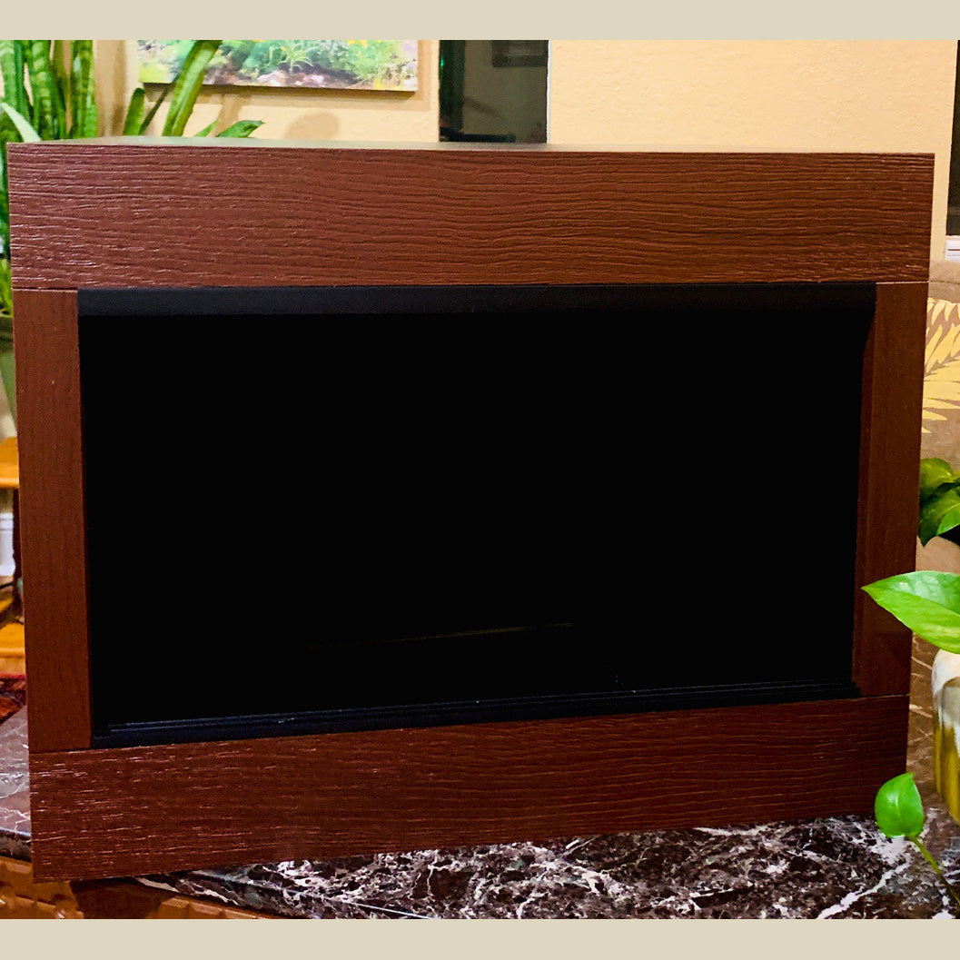 Mahogany Premium HDPE-PVC Reptile Enclosure | 2 Foot Luxury Reptile Cage  24"x20"x19" |