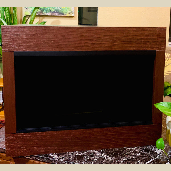 Mahogany Premium HDPE-PVC Reptile Enclosure | 2 Foot Luxury Reptile Cage 24"x20"x19" |