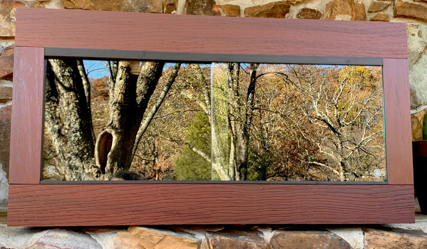 BC36 | 36"x24"x24" | Premium HDPE-PVC Reptile Enclosure | 3 Foot Luxury Reptile Cage featured in Mahogany