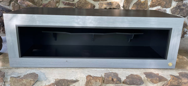 Driftwood Reptile Cage. 48"x24"x19" | Premium HDPE-PVC Reptile Enclosure | 4 Foot Luxury Reptile Cage featured Driftwood front frame and Cliff Hanger Climbing Shelf