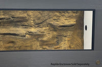 Toad Ranch Reptile Enclosure featuring Driftwood frame with Universal Rock Ledge Wall