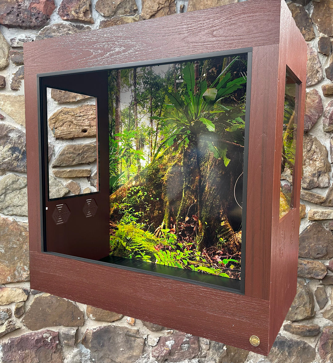 4'x2'x4' | Premium HDPE-PVC Arboreal Reptile Enclosure | 4-Foot-Tall Luxury Reptile Cage