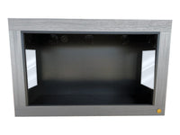4x2x2.5 reptile enclosure, 48x24x30, Driftwood 3/4" HDPE front frame with Lookout Windows resized to fit upper side vents