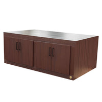 5x3x2' Reptile Enclosure Cabinet Stand featured with Mahogany soft close doors and Executive Upgrade.  