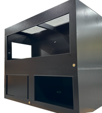 Black Dragon 6x3x3 HDPE /PVC Reptile Enclosure with Cabinet Stand. 