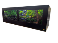 Large PVC & HDPE reptile enclosure 6x2x2 with Destination Backgrounds 