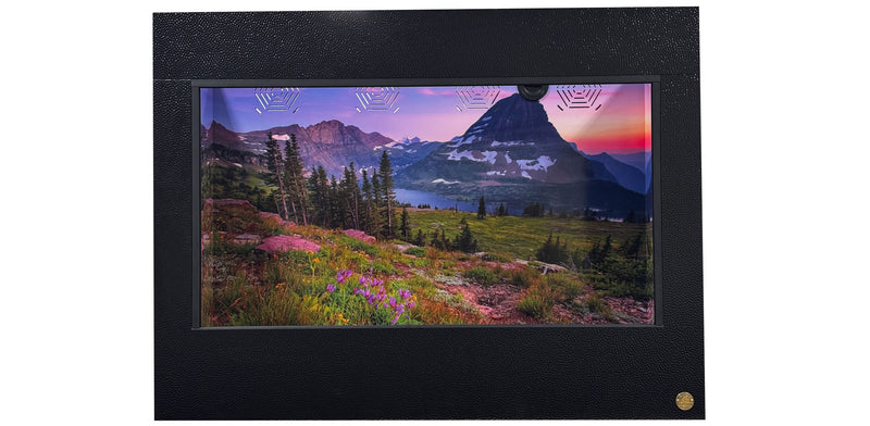 Reptile enclosure background featuring beautiful Montana Glacier National Park sunset. Paired with 4x2x3' Toad Ranch Enclosure.