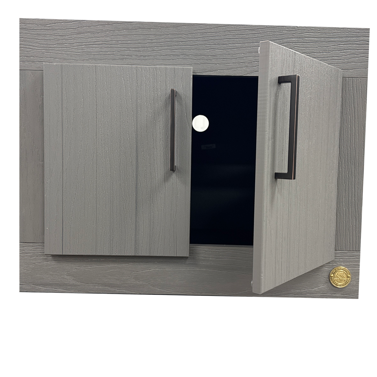 2x2x2' Toad Ranch Cabinet Stand, featuring soft close doors.  Cord access on back panel.