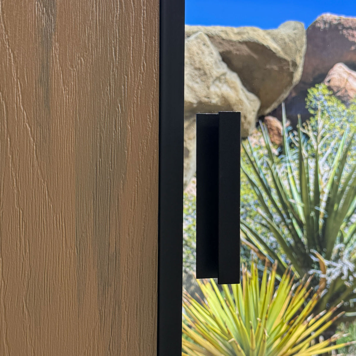 Black Aluminum | Glass Door Handles