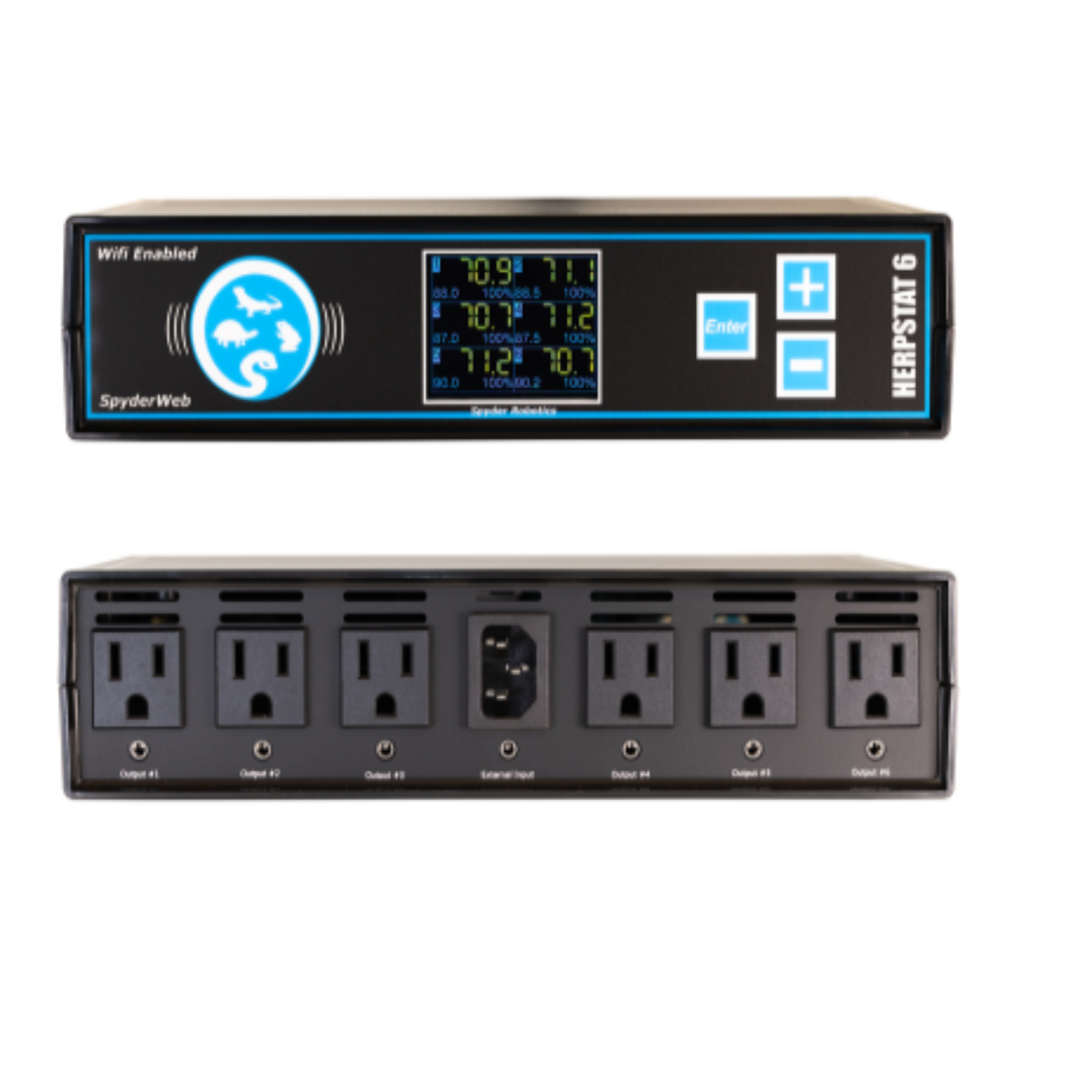 Herpstat 6 SpyderWeb | Reptile Heat, Light & Humidity Controller | Spyder Robotics
