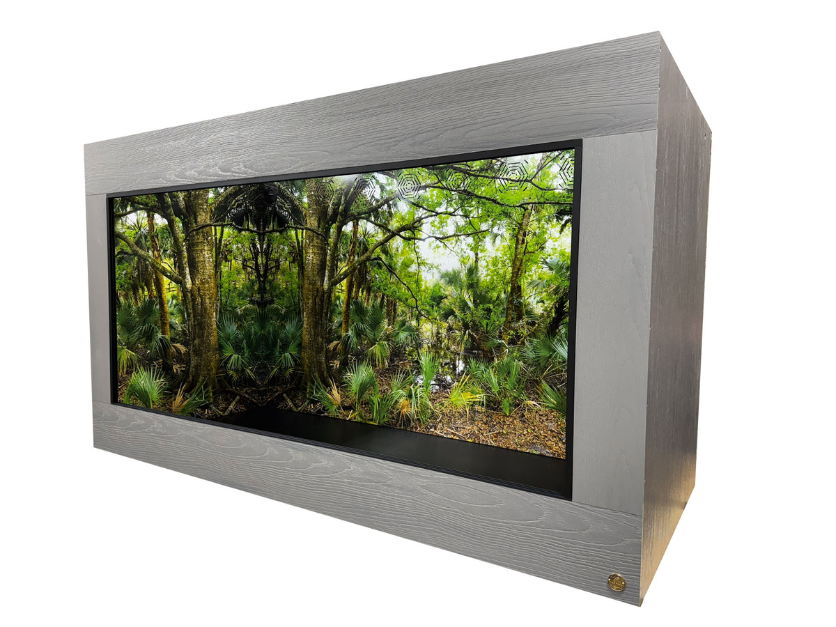 7x3x4' Reptile Enclosure. Made of PVC & HDPE Featured with Florida Destination Background