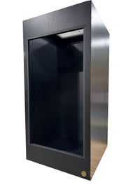 2x2x4' (LxWxH)PVC x HDPE Reptile Enclosure. Featuring Screen top with tempered sliding glass doors.