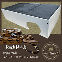 Bask-N-Hide | Reptile Basking Platform and Hide Box