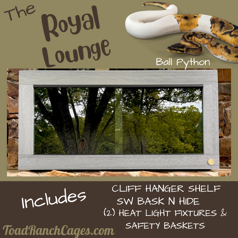 Royal Lounge | Ball Python Enclosure Setup | Premium HDPE-PVC Reptile Enclosure | Luxury Ball Python Cage & Setup