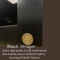 Bearded Dragon Cage- Featuring close up of Black Dragon frame option